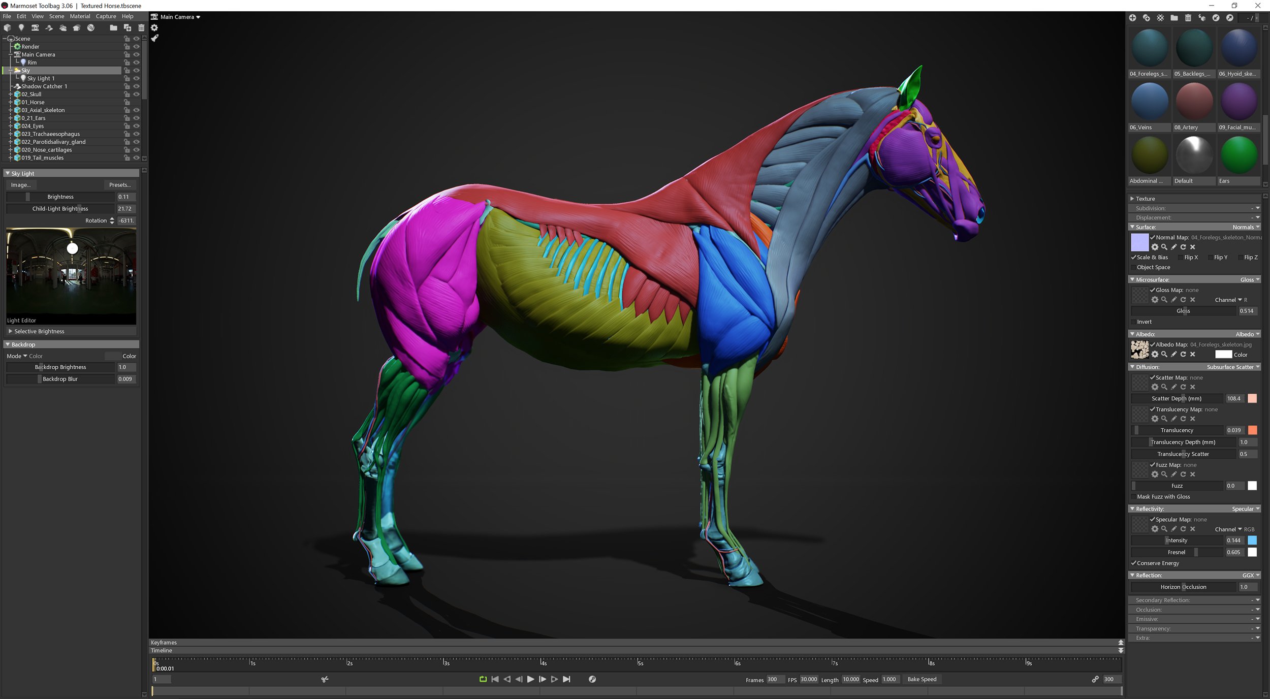 3D Horse Low Polygon